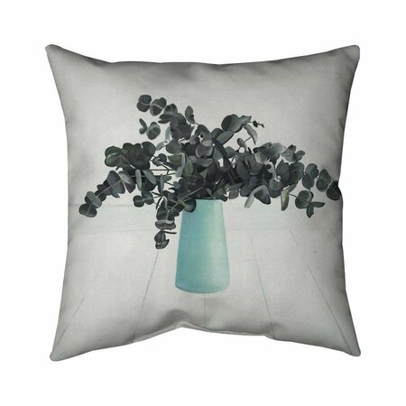 BEGIN HOME DECOR 20 x 20 in. Bouquet of Eucalyptus-Double Sided Print Indoor Pillow 5541-2020-FL338